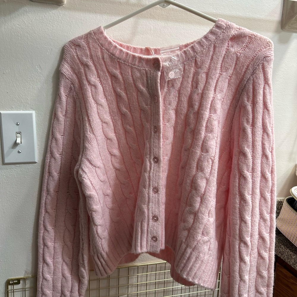 NWT pink cardigan